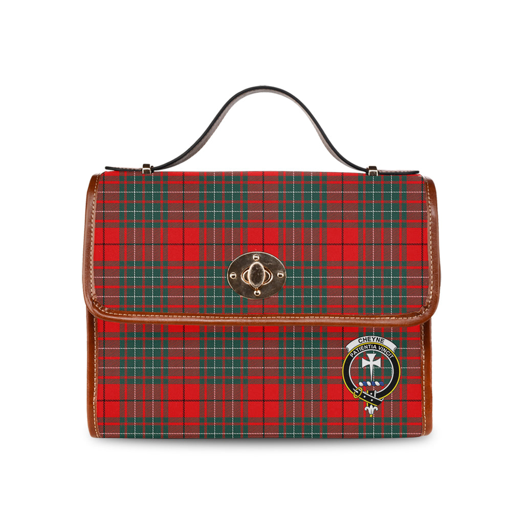 cheyne-tartan-leather-strap-waterproof-canvas-bag-with-family-crest