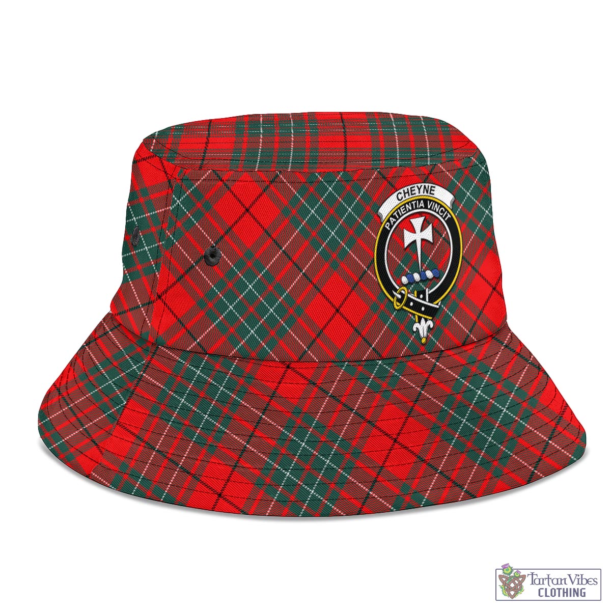 Cheyne Tartan Bucket Hat with Family Crest - Tartan Vibes Clothing