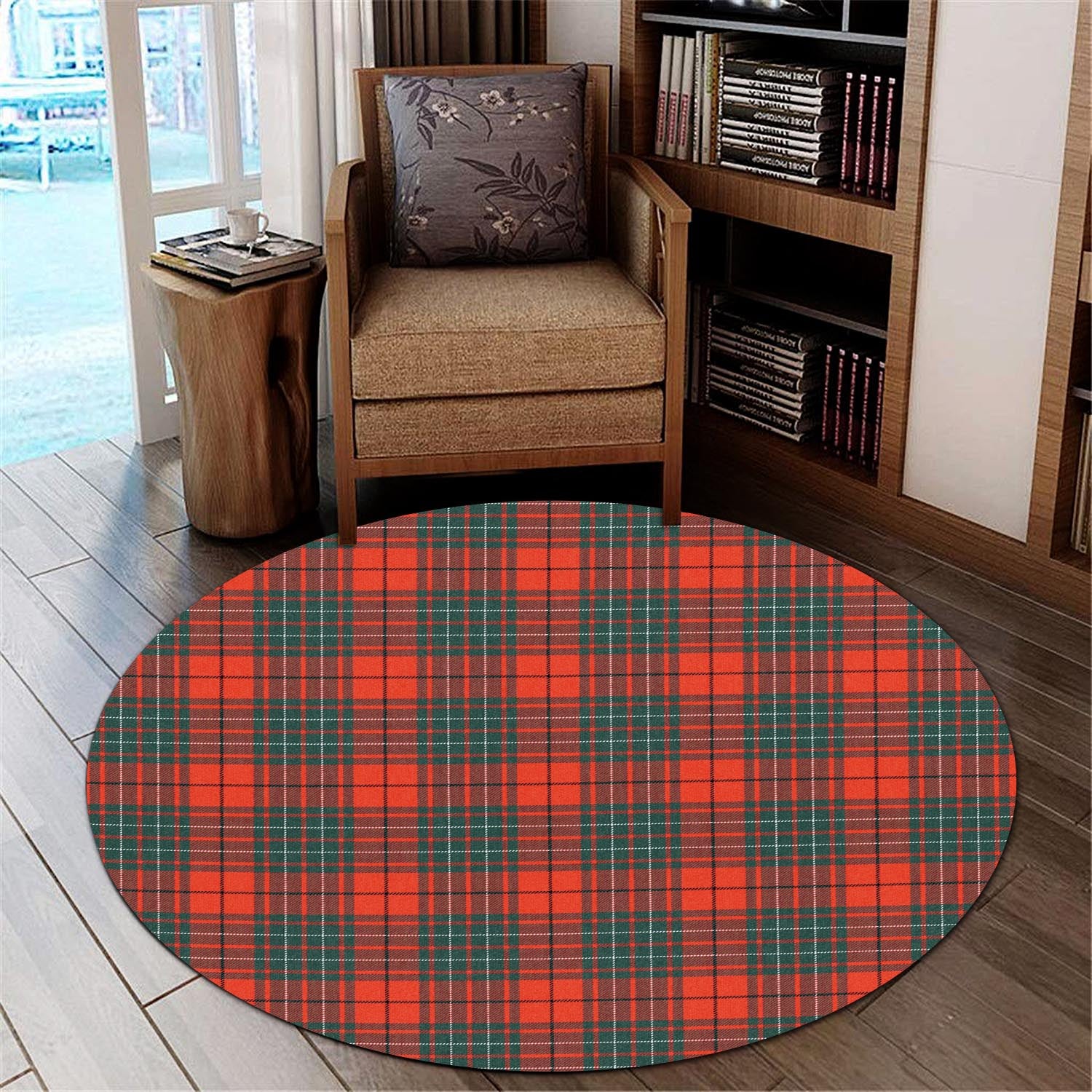 Cheyne Tartan Round Rug - Tartan Vibes Clothing