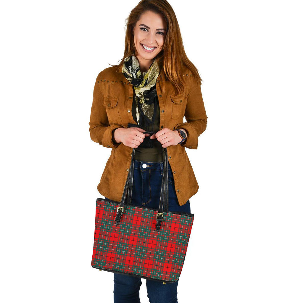 Cheyne Tartan Leather Tote Bag - Tartan Vibes Clothing