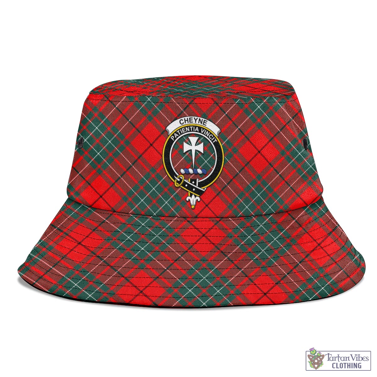 Cheyne Tartan Bucket Hat with Family Crest - Tartan Vibes Clothing