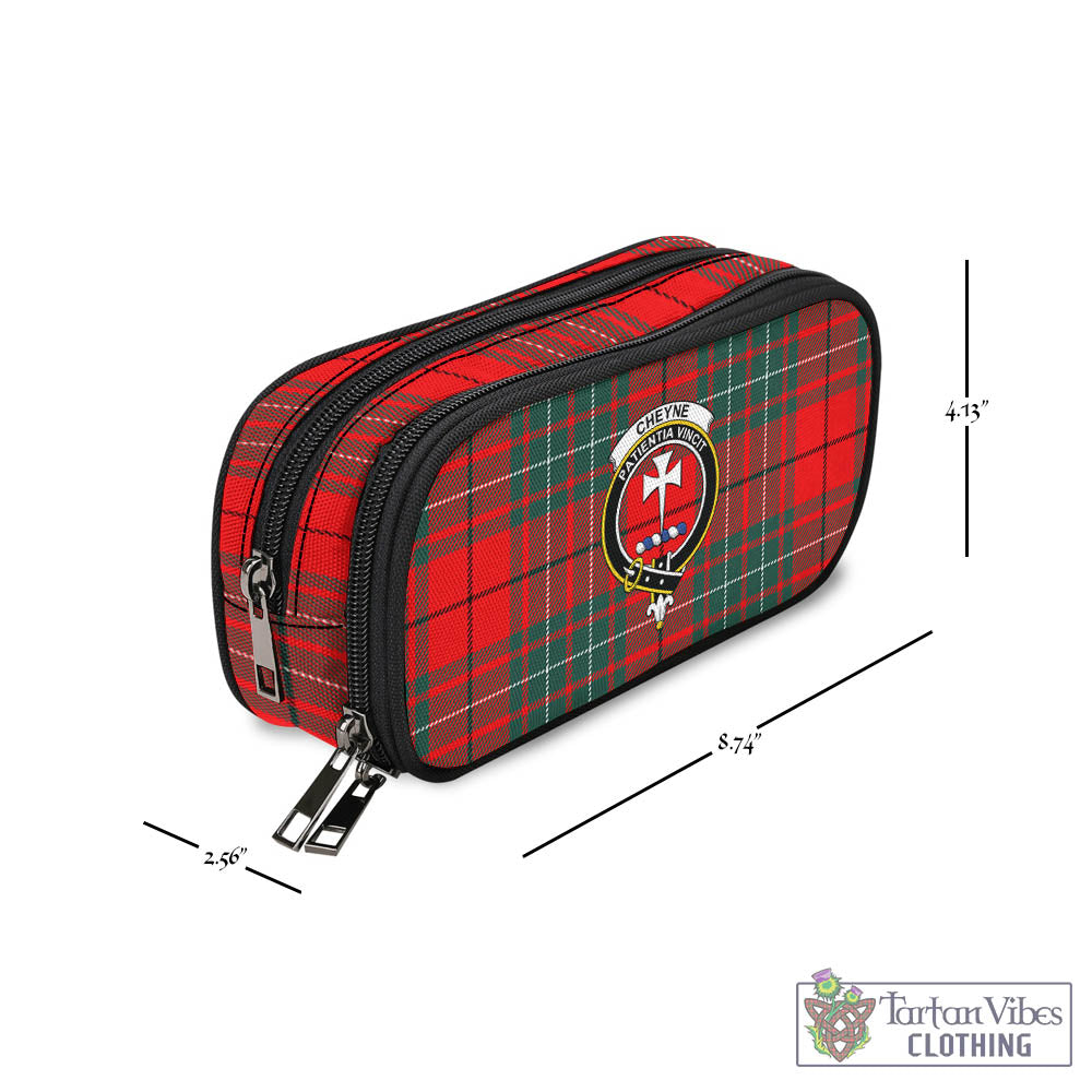 Tartan Vibes Clothing Cheyne Tartan Pen and Pencil Case with Family Crest