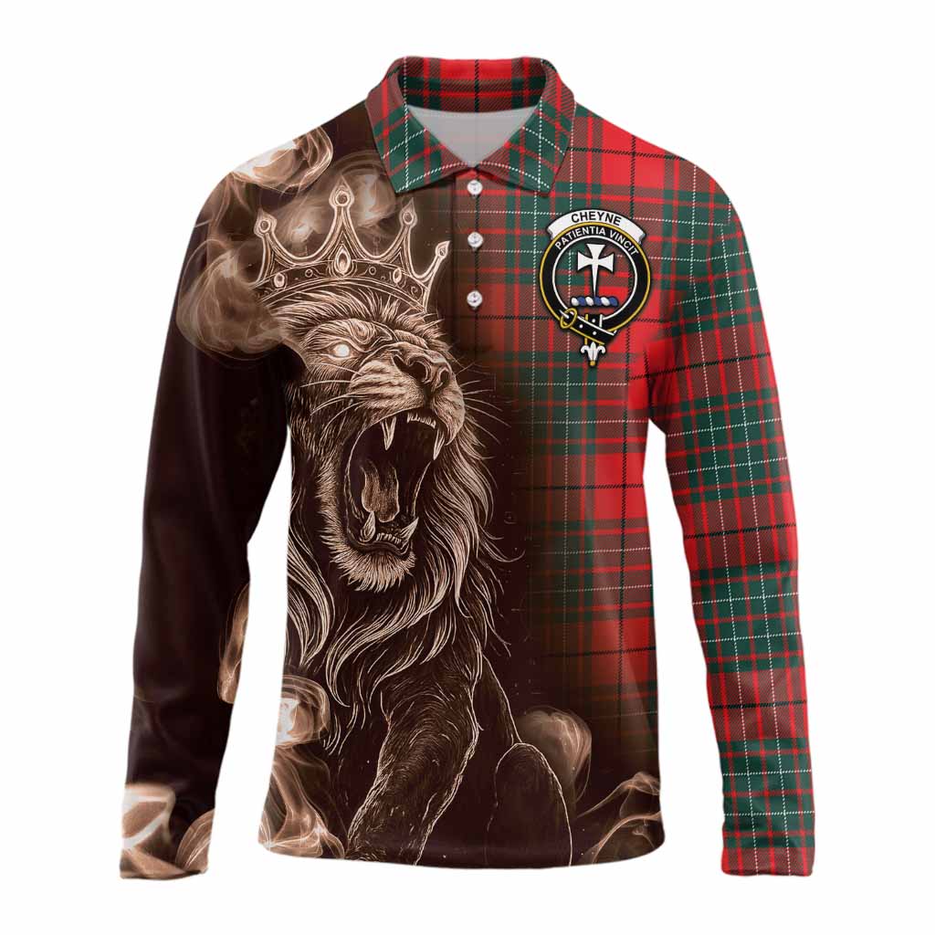 Cheyne Tartan Long Sleeve Polo Shirt Roaring Lion Heritage
