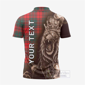 Cheyne Tartan Zipper Polo Shirt Roaring Lion Heritage