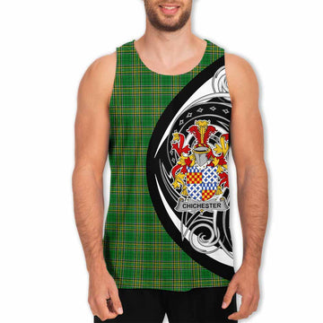 Tartan Vibes Clothing Chichester Irish Clan Men's Tank Top Celtic Circle Style
