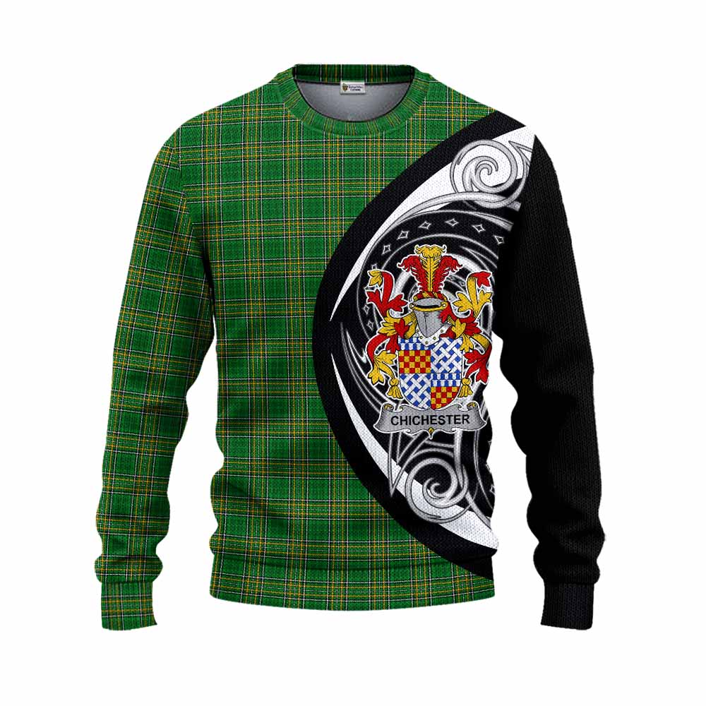Tartan Vibes Clothing Chichester Irish Clan Knitted Sweater Celtic Circle Style