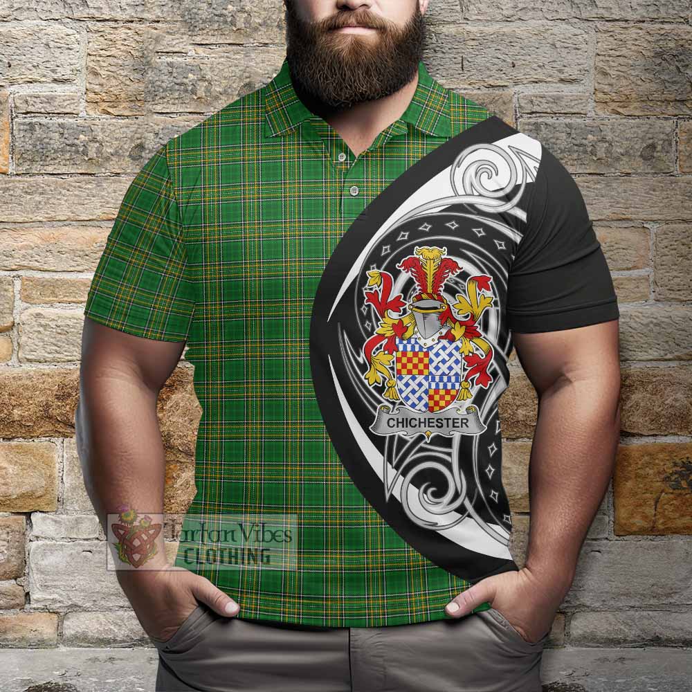 Chichester Irish Clan Polo Shirt Celtic Circle Style - Tartan Vibes Clothing
