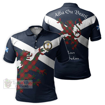 Chisholm Tartan Lion Rampant Polo Shirt Proudly Display Your Heritage with Alba Gu Brath and Clan Name