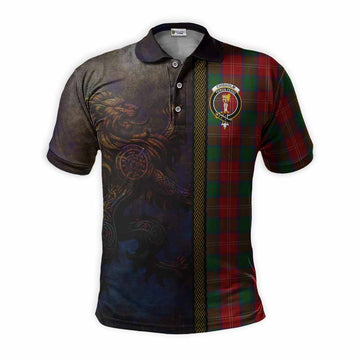 Chisholm Tartan Family Crest Polo Shirt Alba Gu Brath Be Brave Lion Ancient Style