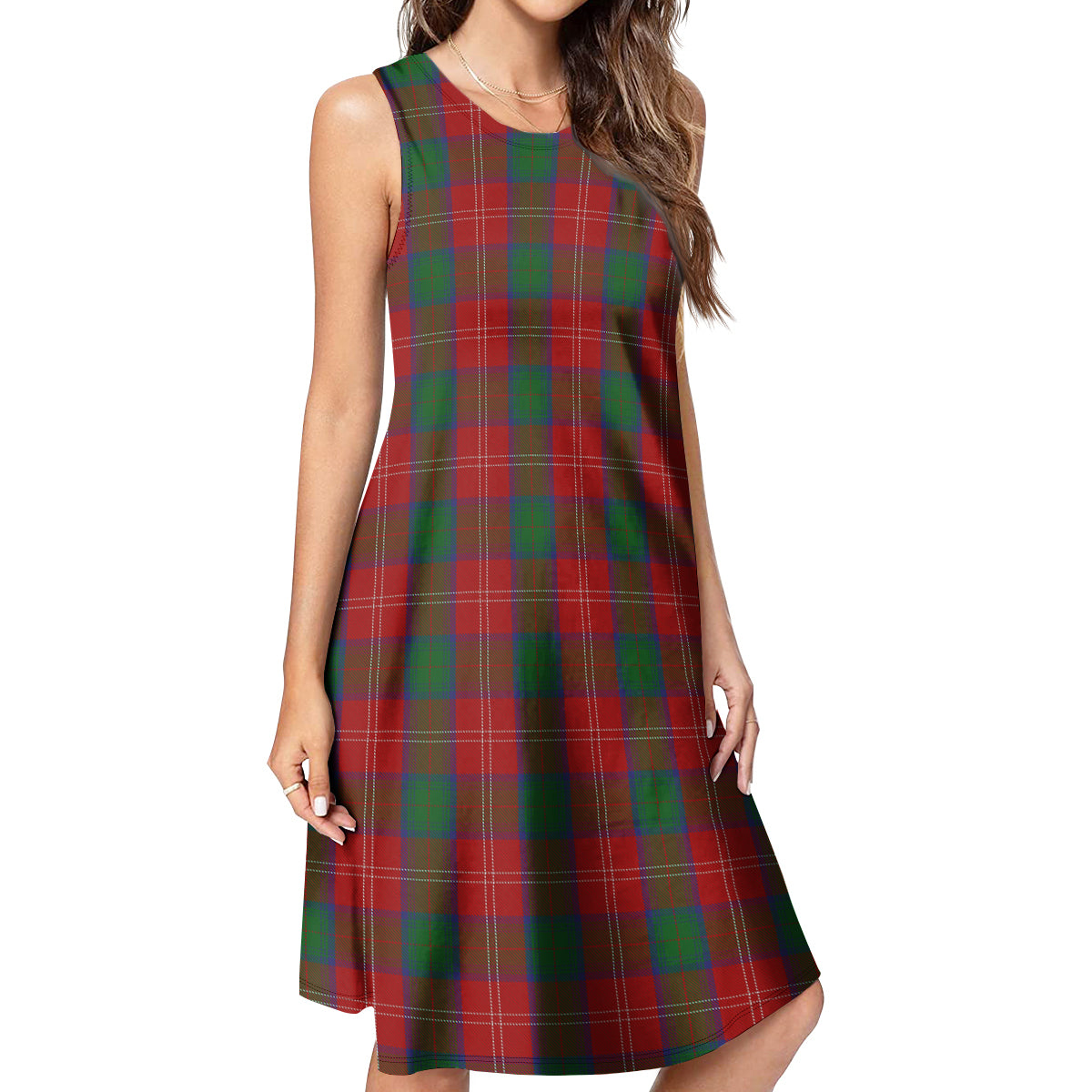 Chisholm Tartan Womens Casual Dresses 4XL - Tartan Vibes Clothing