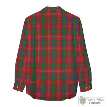 Chisholm Tartan Womens Casual Shirt with Family Crest