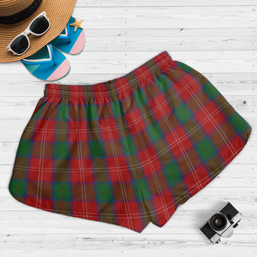 Chisholm Tartan Womens Shorts with Family Crest