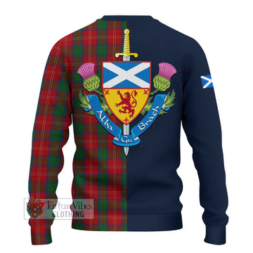 Chisholm Tartan Ugly Sweater Alba with Scottish Lion Royal Arm Half Style
