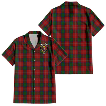 Chisholm Tartan Hawaiian Shirt with Family Crest