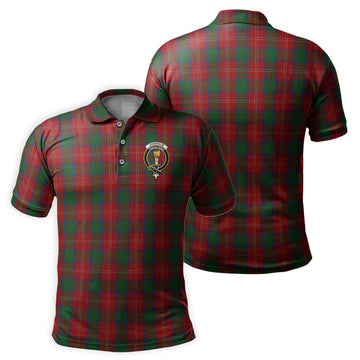 Chisholm Tartan Men's Polo Shirt with Family Crest