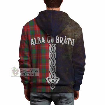 Chisholm Tartan Family Crest Hoodie Alba Gu Brath Be Brave Lion Ancient Style