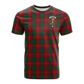 Chisholm Tartan T-Shirt with Family Crest