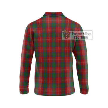 Chisholm Tartan Long Sleeve Polo Shirt with Family Crest DNA In Me Style - Tartanvibesclothing Shop