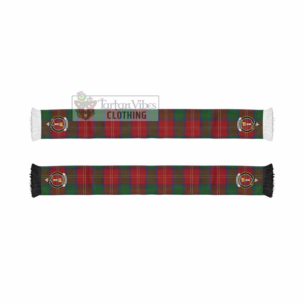 Chisholm Tartan Ruffneck Scarf with Family Crest - Tartan Vibes Clothing