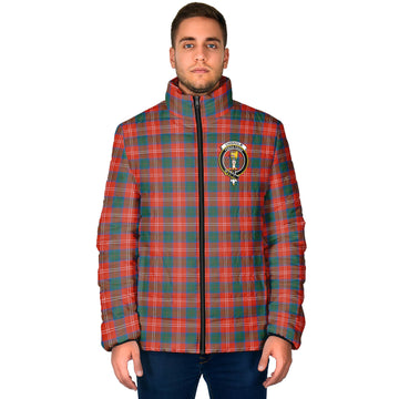 Chisholm Ancient Tartan Padded Jacket with Family Crest