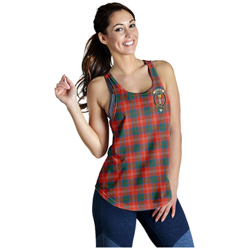 Chisholm Ancient Tartan Women Racerback Tanks with Family Crest