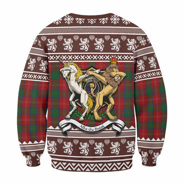 Chisholm Clan Tartan Crest Christmas Sweatshirt Coat of Arms Funny Style