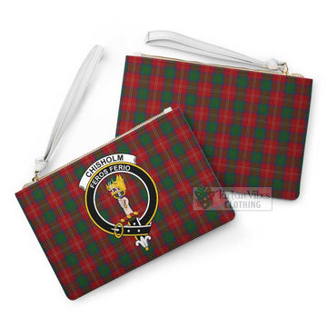 Chisholm Family Crest Tartan Clutch Bag