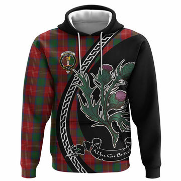 Chisholm Family Crest Tartan Hoodie Alba Thistle Inspired