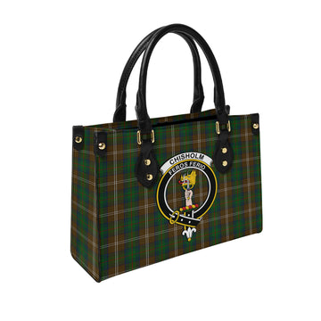 chisholm-hunting-tartan-leather-bag-with-family-crest