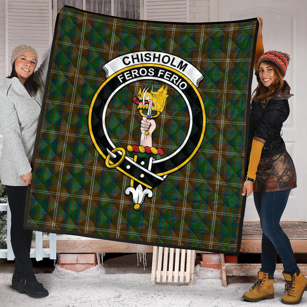 chisholm-hunting-tartan-quilt-with-family-crest