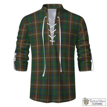 Chisholm Hunting Tartan Men's Scottish Traditional Jacobite Ghillie Kilt Shirt