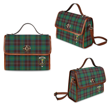 Chisholm Hunting Ancient Tartan Waterproof Canvas Bag with Family Crest