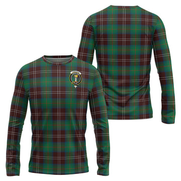 Chisholm Hunting Ancient Tartan Long Sleeve T-Shirt with Family Crest