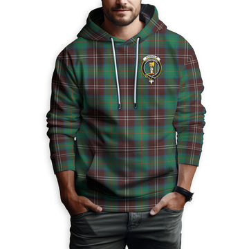 Chisholm Hunting Ancient Tartan Hoodie with Family Crest