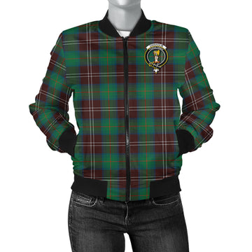Chisholm Hunting Ancient Tartan Bomber Jacket with Family Crest