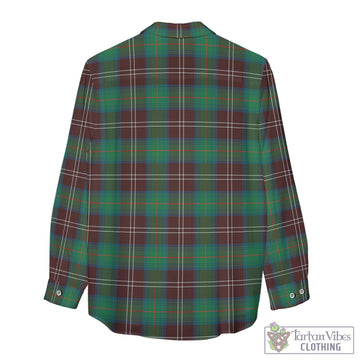 Chisholm Hunting Ancient Tartan Womens Casual Shirt with Family Crest