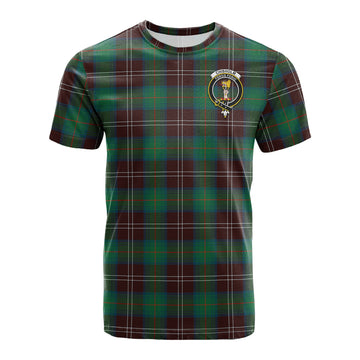 Chisholm Hunting Ancient Tartan T-Shirt with Family Crest