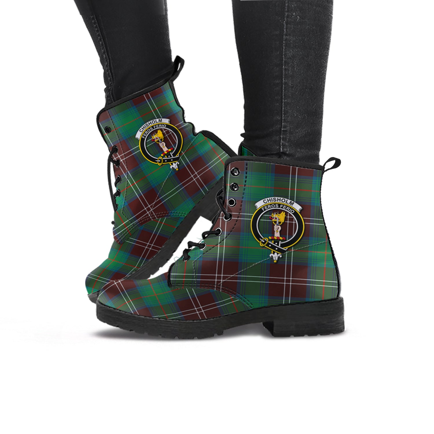 chisholm-hunting-ancient-tartan-leather-boots-with-family-crest