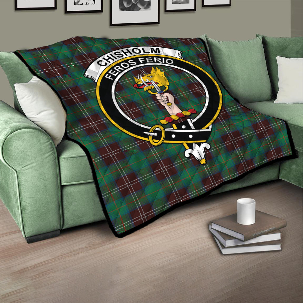 chisholm-hunting-ancient-tartan-quilt-with-family-crest