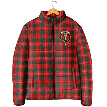 Chisholm Modern Tartan Padded Jacket with Family Crest