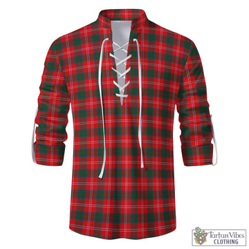 Chisholm Modern Tartan Men's Scottish Traditional Jacobite Ghillie Kilt Shirt