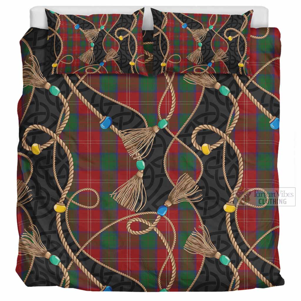 Chisholm Scottish Tartan Twisted Ropes Stylized Bedding Set UK Bedding Set UK Super King 104*94 inch - Tartan Vibes Clothing