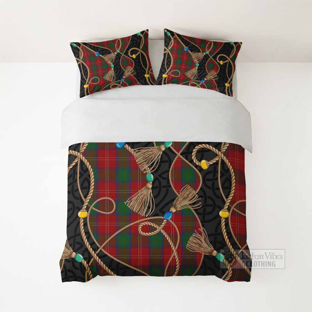 Chisholm Scottish Tartan Twisted Ropes Stylized Bedding Set - Tartan Vibes Clothing