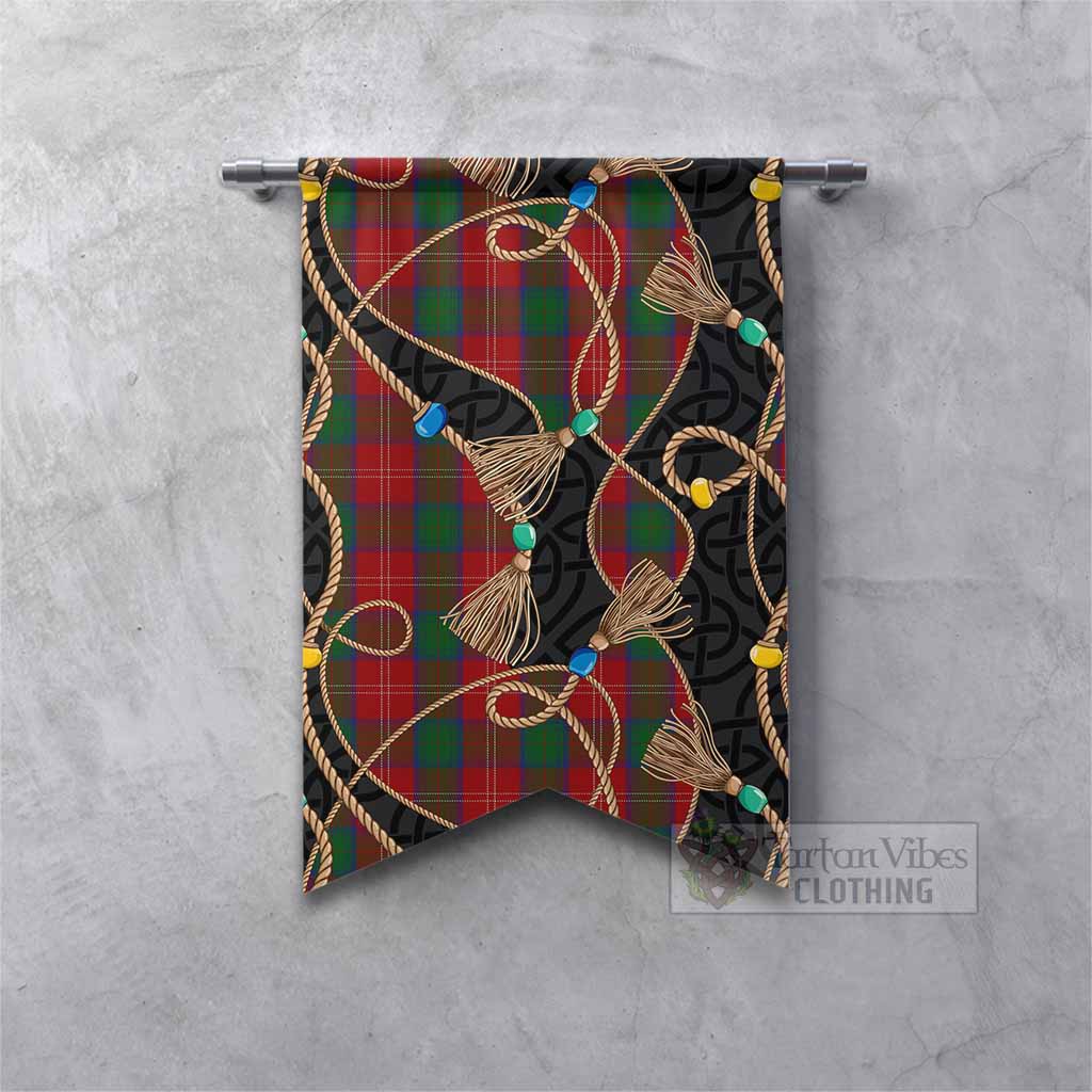 Chisholm Scottish Tartan Twisted Ropes Stylized Gonfalon Fishtail - Tartan Vibes Clothing