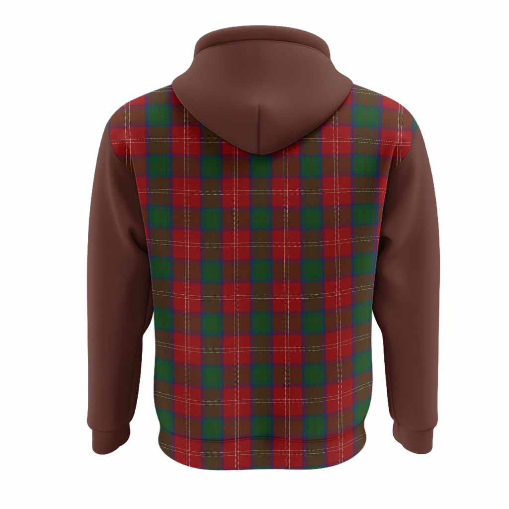 Chisholm Tartan Accent Hoodie with Family Crest