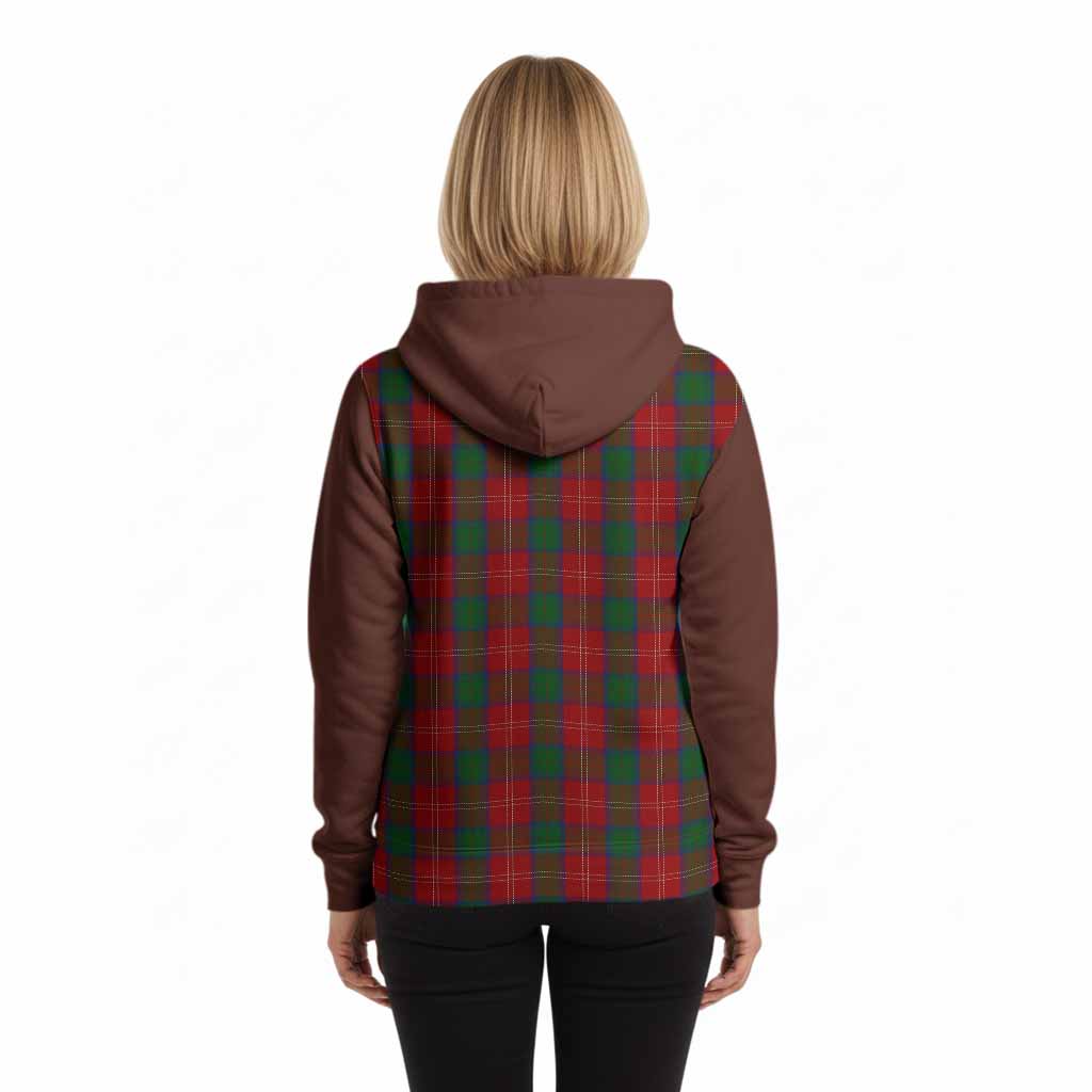 Chisholm Tartan Accent Hoodie with Family Crest