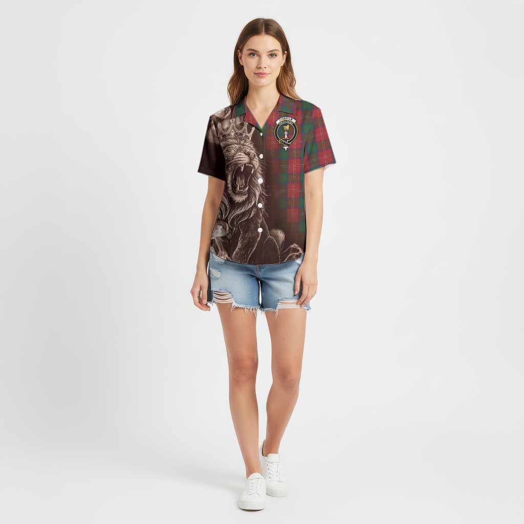 Chisholm Tartan Cotton Hawaiian Shirt Roaring Lion Heritage