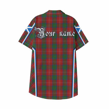Chisholm Tartan Crest Kid Hawaiian Shirt Scotland Coat of Arm Flag Style - Tartan Vibes Clothing