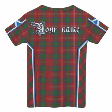 Chisholm Tartan Crest Kid T-shirt Scotland Coat of Arm Flag Style - Tartan Vibes Clothing