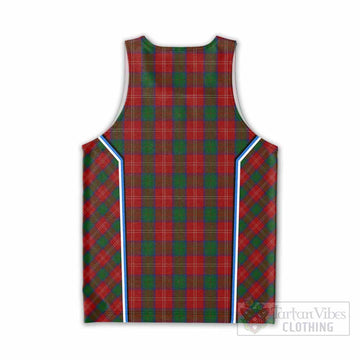 Chisholm Tartan Crest Men Tank Top Scotland Coat of Arm Flag Style - Tartan Vibes Clothing